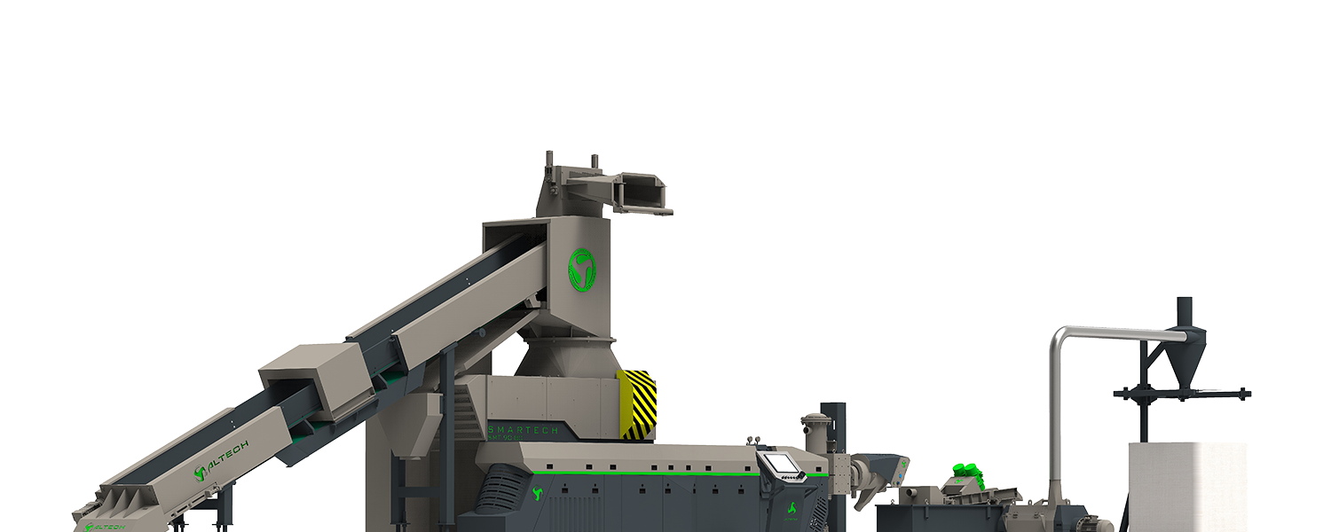 Smartech® SMT Shredder Entegreli, Geri Dönüşüm Makinası