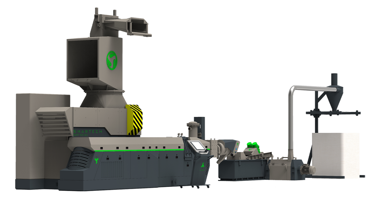 Smartech SMT  Shredder Entegreli, Geri Dönüşüm Makinası